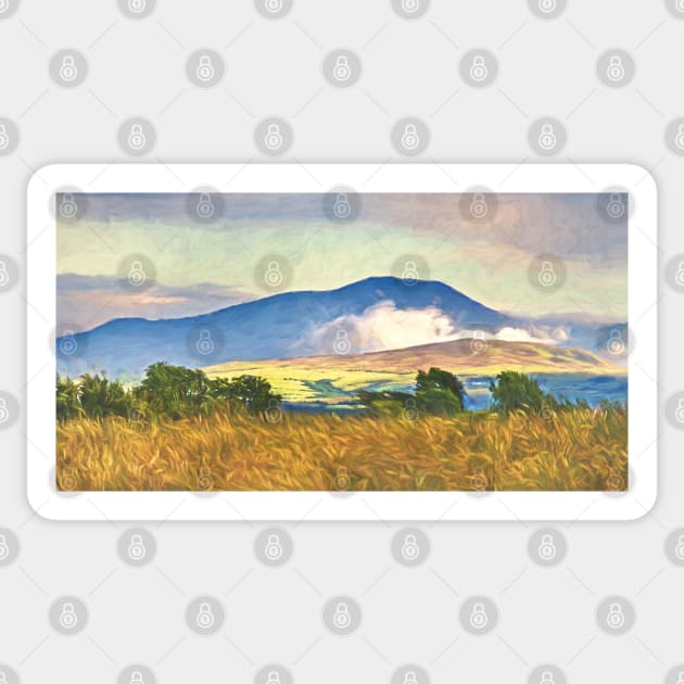 The Northern Fells An Impressionist View Sticker by IanWL
